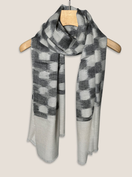 Essence of Color - Black & White, 100% Feinstes Pashmina-Kaschmir