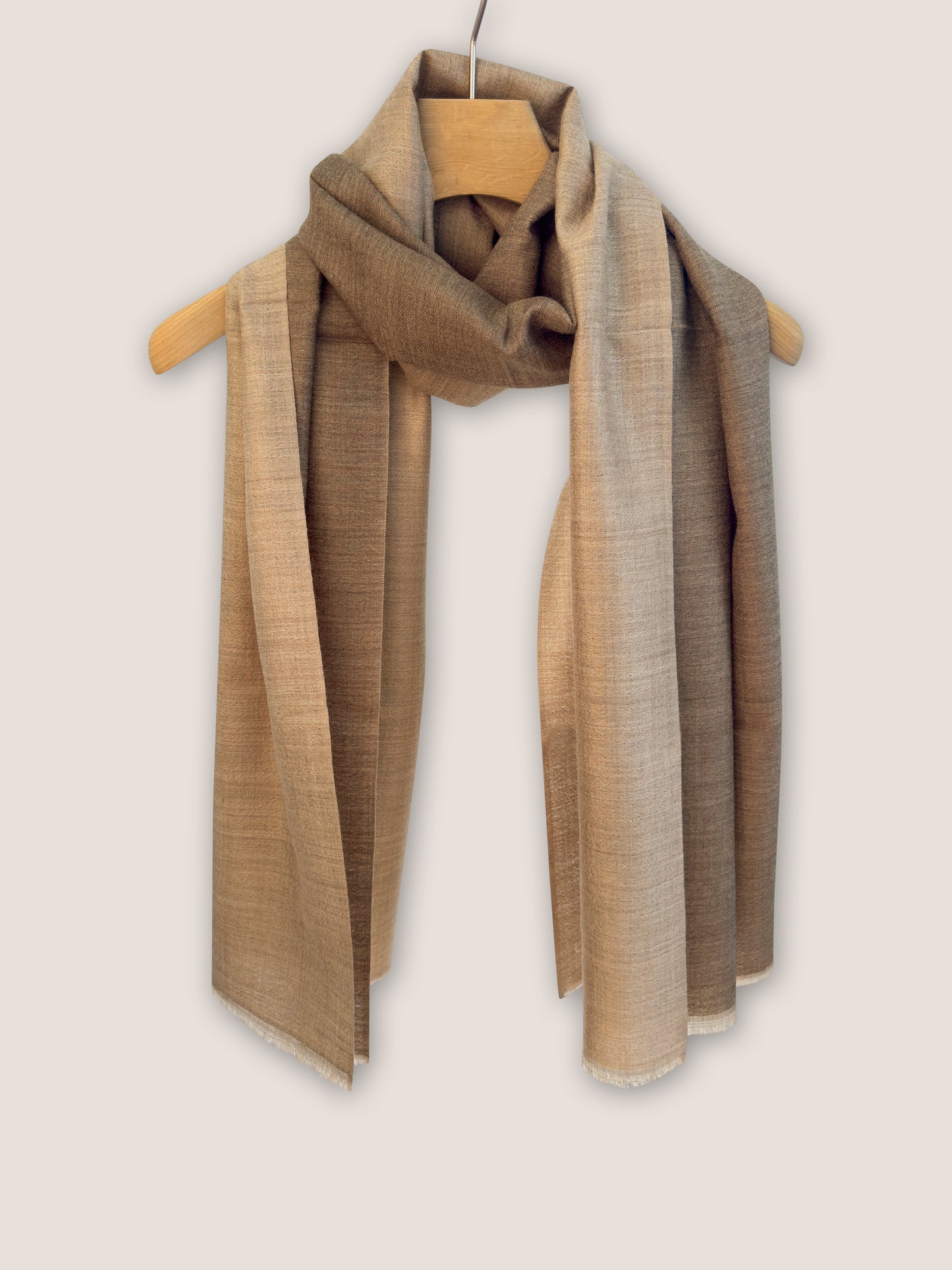 Double Essence - Cappuccino-Sand, 100% Kaschmir Schal