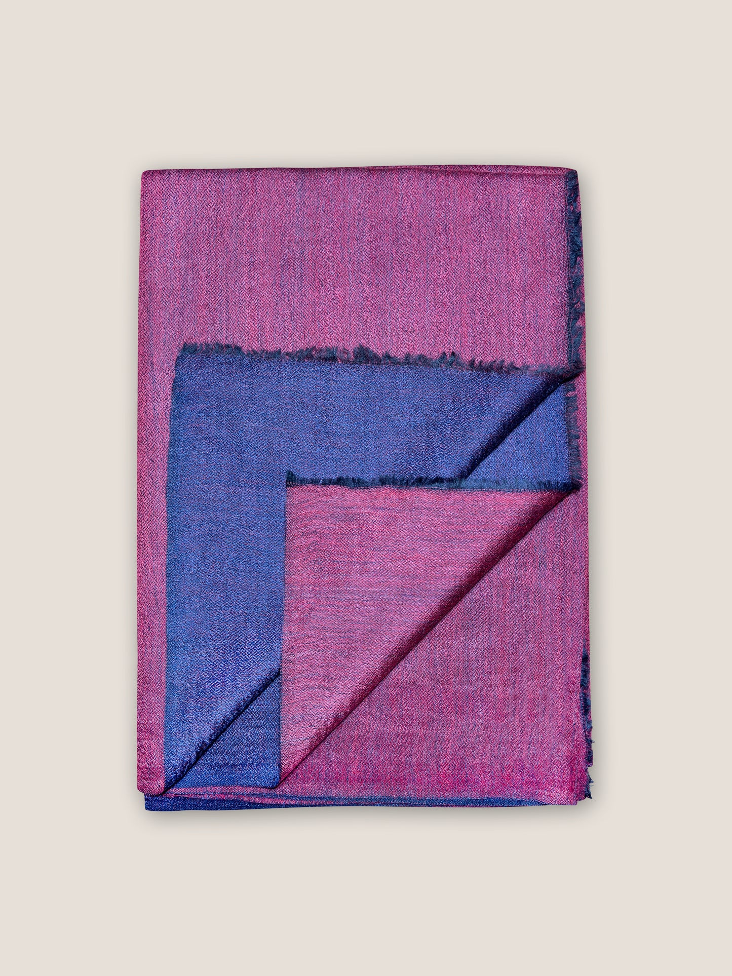 Double Essence - Cherry-Blue, 100% Kaschmir Schal