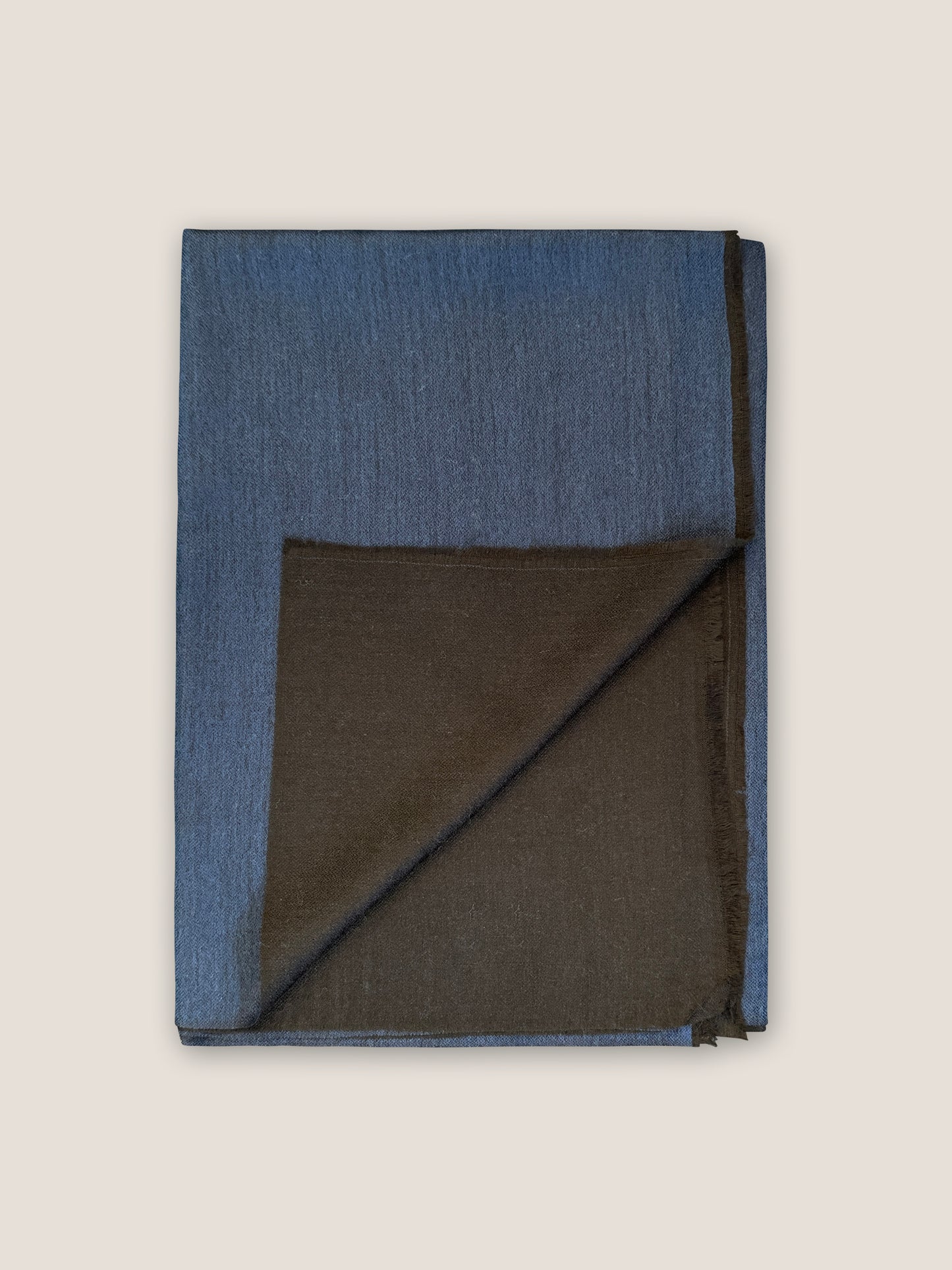 Double Essence - Navy-Black, 100% Kaschmir Schal