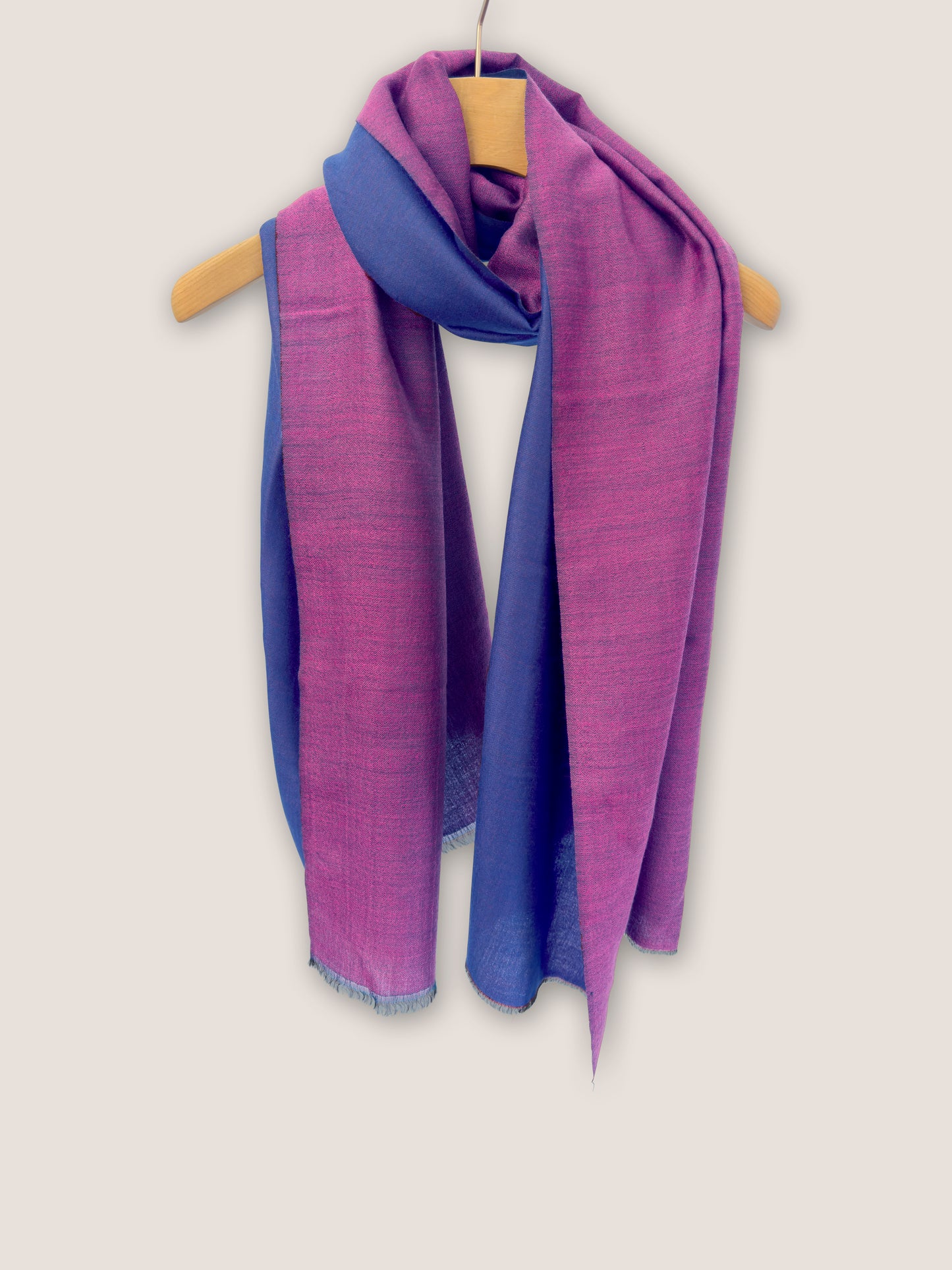 Double Essence - Cherry-Blue, 100% Kaschmir Schal