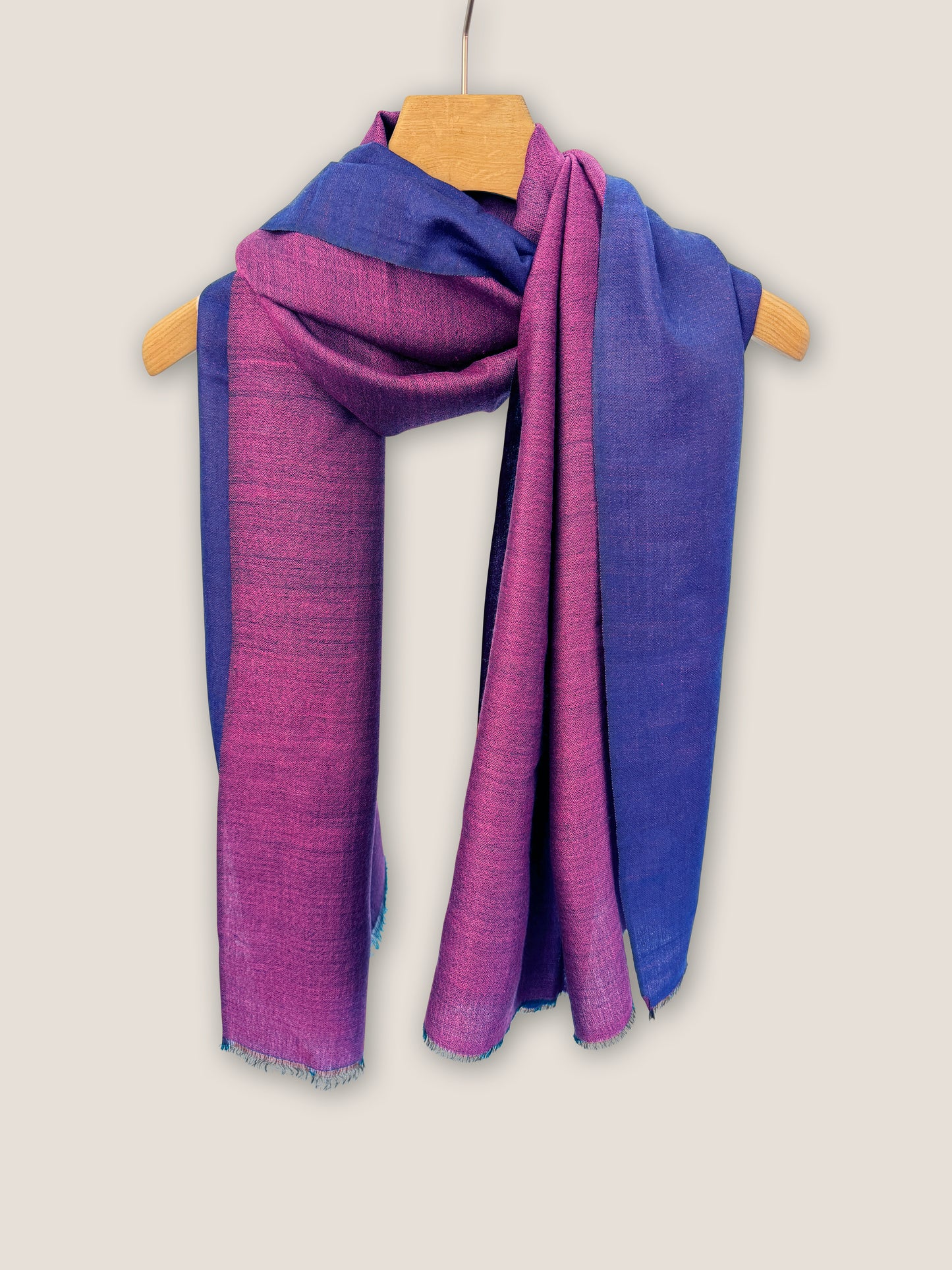 Double Essence - Cherry-Blue, 100% Kaschmir Schal