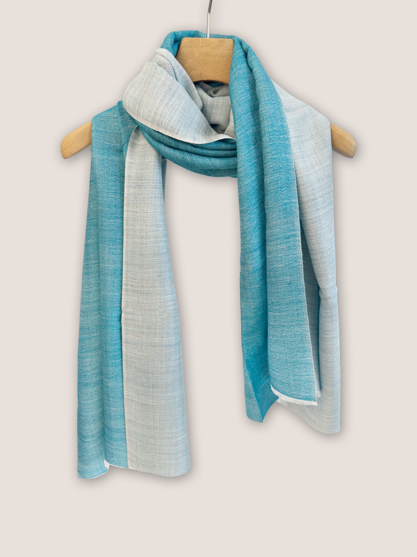 Double Essence - Turquoise-Aqua, 100% Kaschmir Schal