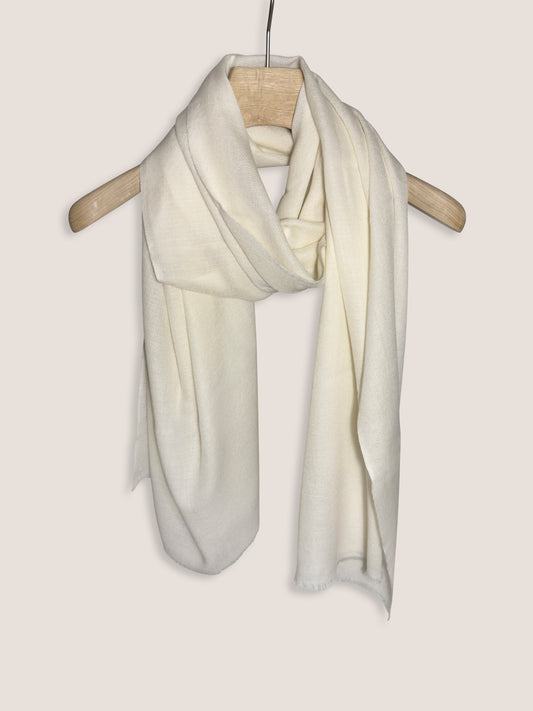 Essence of Color - White, 100% Feinstes Pashmina-Kaschmir